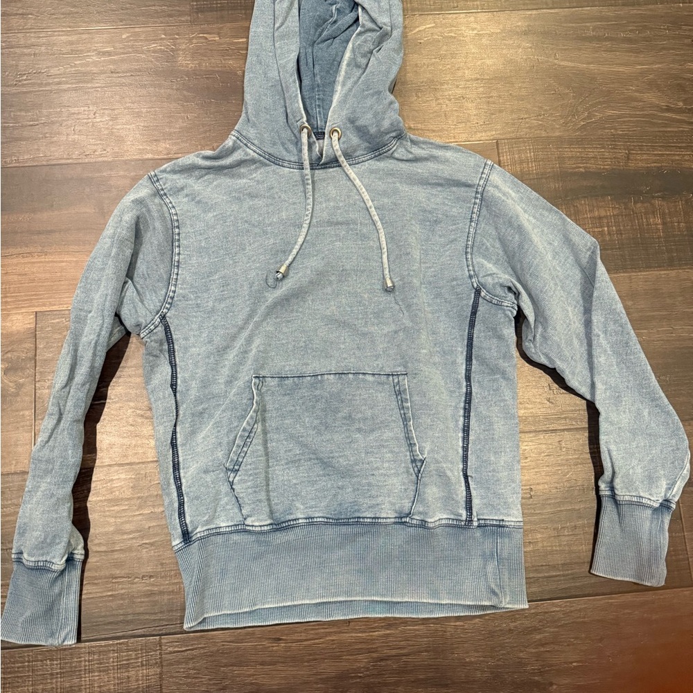 Katie J NYC denim colored hoodie size medium.